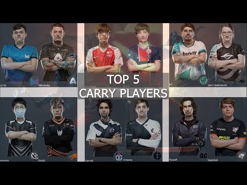 Top 5 Carry/Position 1 Players in Dota 2 (at the moment) || Countdown to TI10