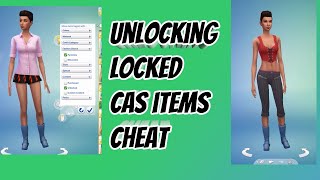 How to unlock locked CAS Items Cheat on PC