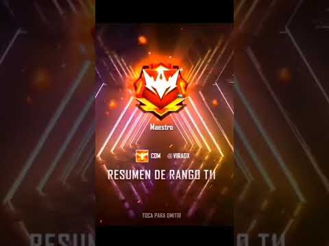 A ESTE RANGO ME BAJÓ GARENA POR LLEGAR A MAESTRO😱#shorts #freefire