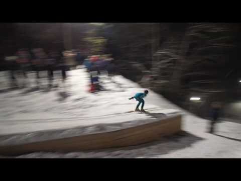 Zach ski jump at Plymouth - 2017-01-18