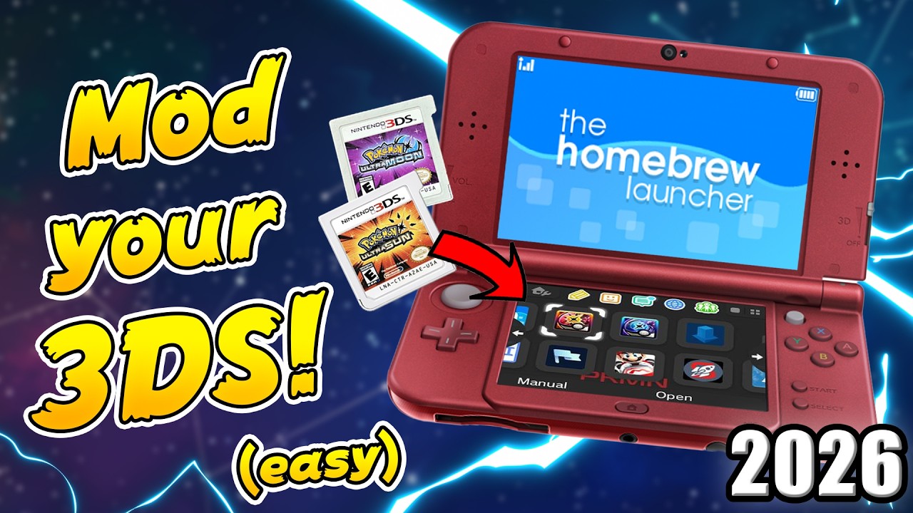 How to Mod your 3DS in 2026! (Full Guide) |  Homebrew Launcher, Install Games, + more!