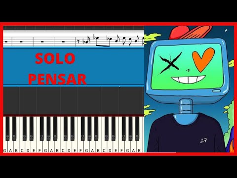 KID FLEX, A.C.O - Solo Pensar | Piano Tutorial | Midi