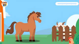 Learning Farm Animals for Toddlers 3 Years Old | Kindergarten Learning Videos | Giggle Academy