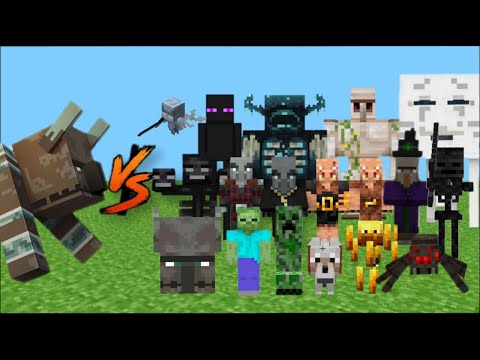 Ravager Vs Every Mob in Minecraft (Minecraft Mob Battle) Minecraft Bedrock Edition