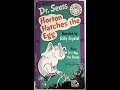 Dr Seuss Video Classic Horton Hatches The Egg