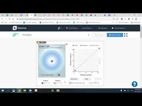 Isotopes Gizmo Part A