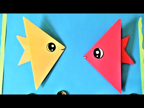 How to Make Paper Fish /Origami Fish/origami animals/Easy Paper Crafts 777