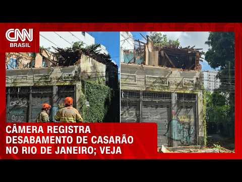 Vídeo mostra casarão desabando na zona Sul do Rio de Janeiro | CNN AGORA