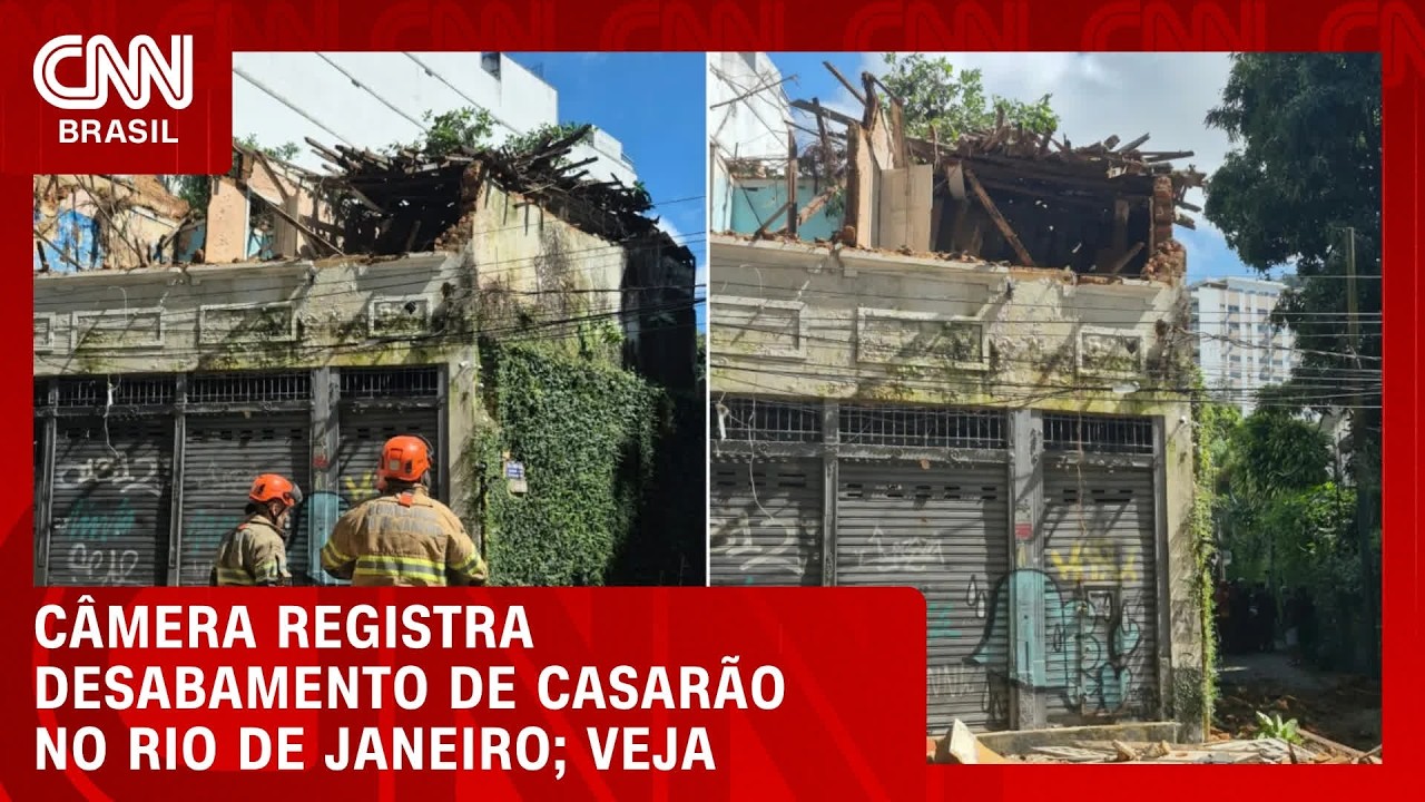 Vídeo mostra casarão desabando na zona Sul do Rio de Janeiro | CNN AGORA