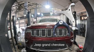 upper and lower control arms and ball joint replacement ... jeep grand cherokee 2016 - 2021