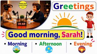 Improve English : Greetings in English for Beginners.