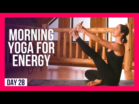 10 min Morning Yoga To Kick Start Your Day – Day #28 (MORNING YOGA FOR ENERGY)