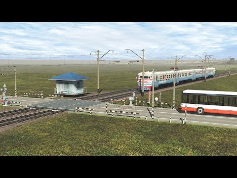 trs19 колбасит на переезде