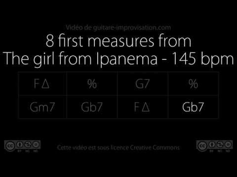 Girl from Ipanema : 8 first measures (145 bpm) - Backing Track