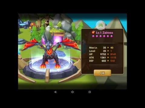 Zaiross evolving into a 6 star !!! + Runes  (summonings war)