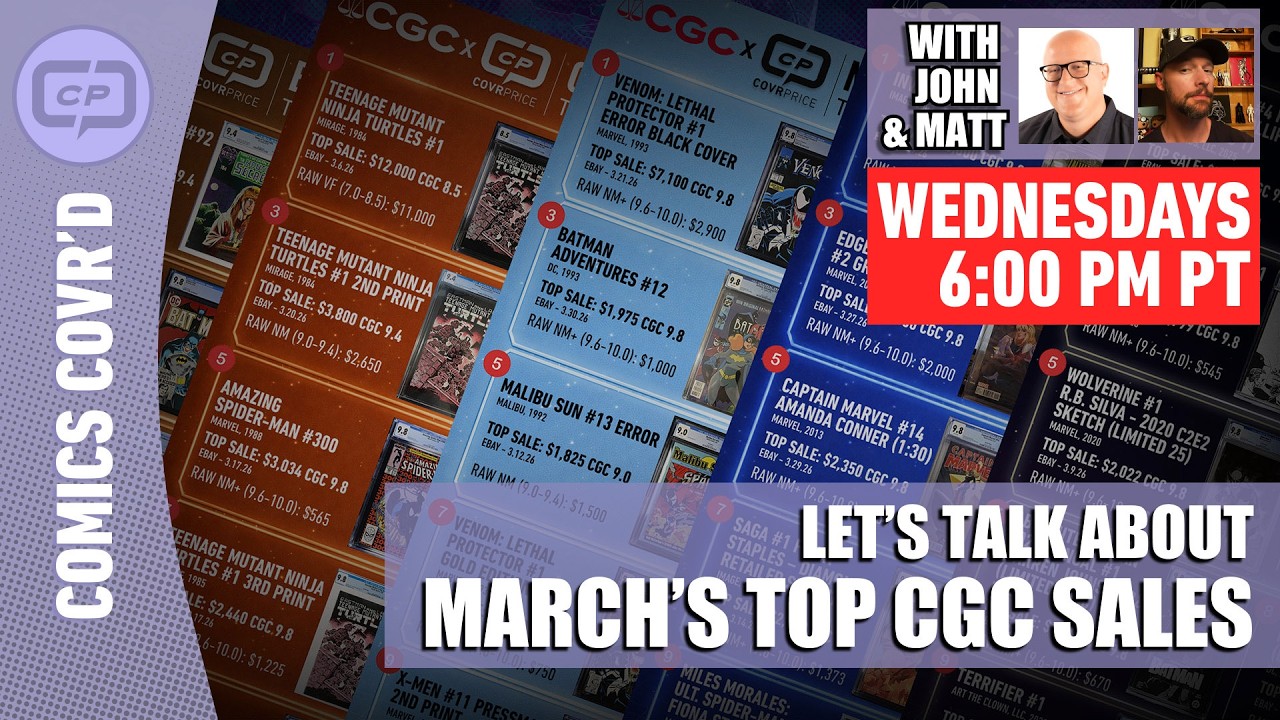 Top CGC Sales for March 2026 | Platinum to Modern Eras | CovrPrice Comics Covr’d