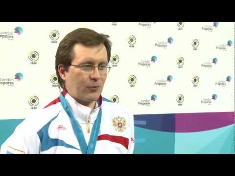 25m Rapid Fire Pistol Men Interview - ISSF World Cup in all events 2012, London (GBR)