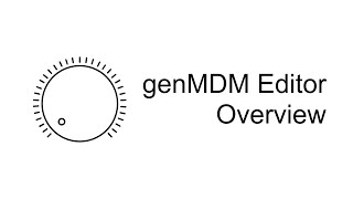 Video thumbnail for genMDM Editor Overview by 2xAA