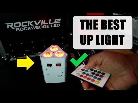 Best Mobile DJ Uplights - Rockville Rockwedge - Field Swap Batteries