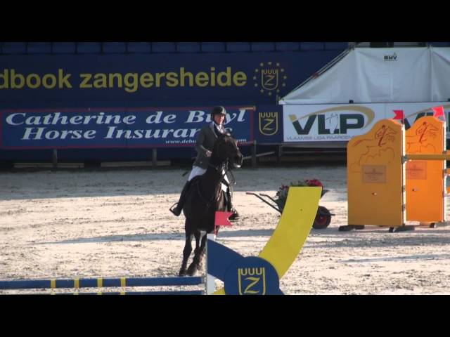 Grandmother of Lustery Z is the Grand Prix CSI 1.55m jumping mare Geena van't Roosakker with rider Janika Sprunger.