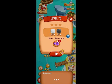 Angry Birds Blast Level 76