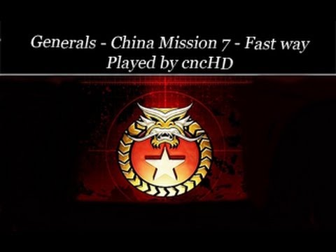 Generals Campaign - China Mission 7 faster way (brutal)