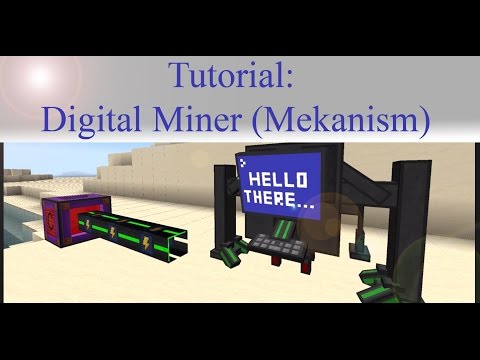 Minecraft Tutorial: Mekanism Digital Miner (einfach & schnell erklärt)