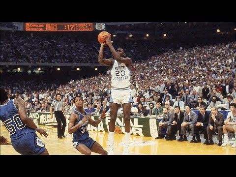 MICHAEL JORDAN Game Winner!!  1982 NCAA Championship North Carolina vs Georgetown
