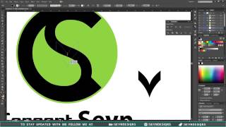 Vizix Designs to Sevn Designs Rebranding | Illustrator CC