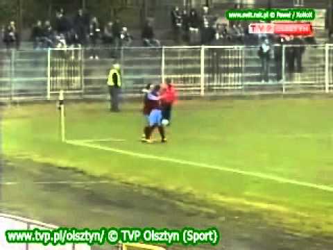 tv.nsk.pl 2011-10-29 Olimpia Elbląg - Kolejarz Stróże 0-2 (0-1) bramki relacja