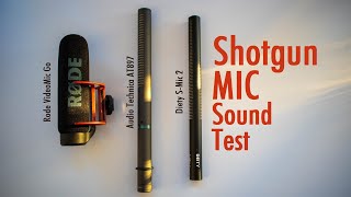 Video thumbnail for Shotgun Mic Sound Test - Comparing AT897, S-Mic 2, and the VideoMic Go by Chris Xia
