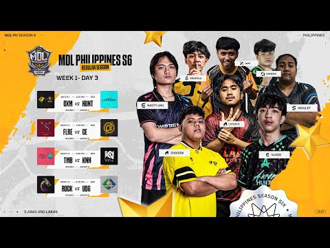 🔴 LIVE | MDL PH S6 | FILIPINO - Week 1 Day 3