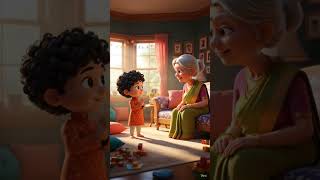 “Cute Toddler Says Namaste to Dadi – 360° Interactive Kids Video