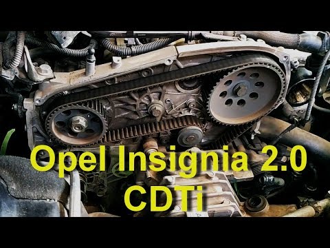 Vauxhall Insignia. How to replace Timing Belt with Water Pump and Alternator Freewheel Clutch