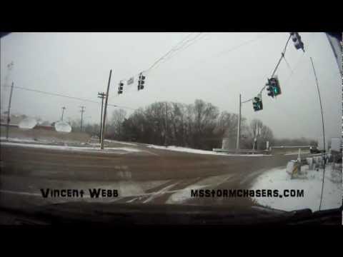 January 17, 2013 Jackson,MS Snow Storm Time-Lapse