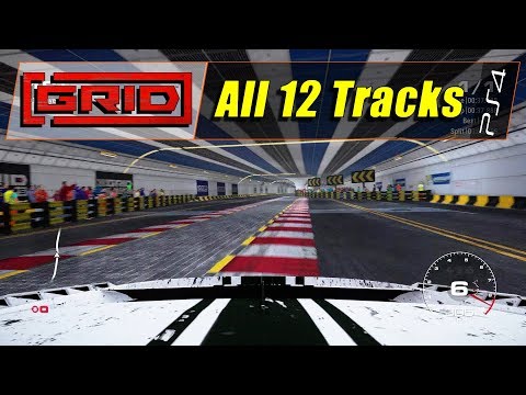 GRID (PS4) - Driving All 12 Tracks (No Short Layouts) (1080@60)