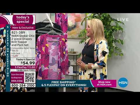 HSN | IMAN Global Chic Fashions 04.01.2023 - 12 AM