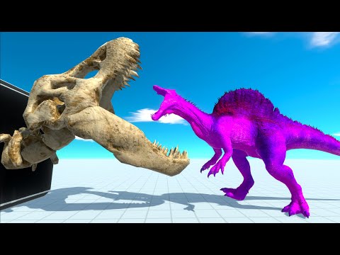 SKELETON T-REX HEAD vs EVERY UNIT - Animal Revolt Battle Simulator