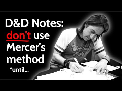 D&D Note Taking: we're missing the point