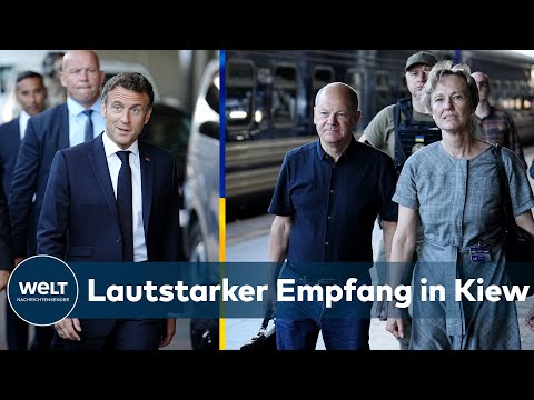 UKRAINE-KRIEG: SCHOLZ, MACRON & DRAGHI in KIEW angekommen - Was die EU-Chefs mitbringen | WELT THEMA