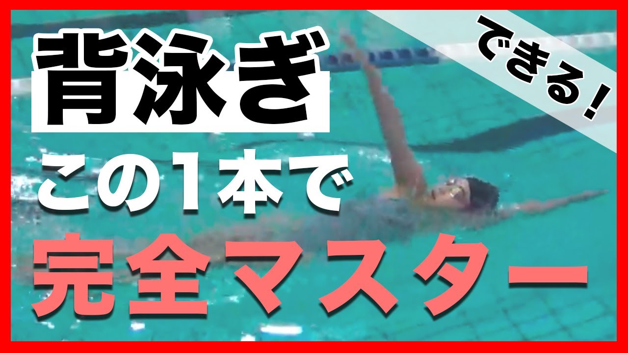 背泳ぎの泳ぎ方（初心者・初級者向け）