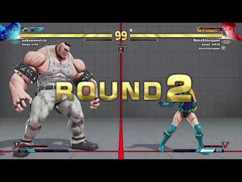 Street Fighter V ABIGAIL (Pokemonvicio) vs (NekoShinigami) CAMMY part 1