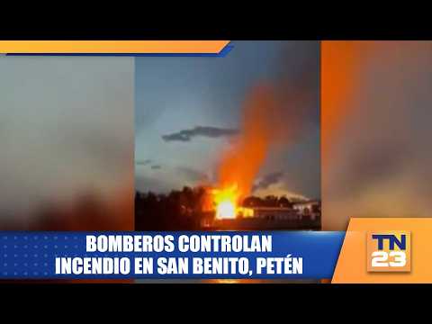 Bomberos controlan incendio en San Benito, Petén