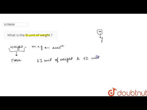 Si Unit Of Weight How To Discuss