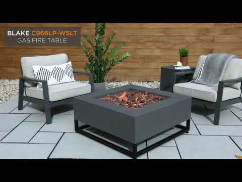 Real Flame - 36" Blake Steel Propane Fire Table