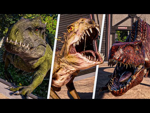 HYBRIDEN BATTLE ROYALE! INDOMINUS REX vs INDORAPTOR vs SCORPIOS REX!- Jurassic World Evolution 2