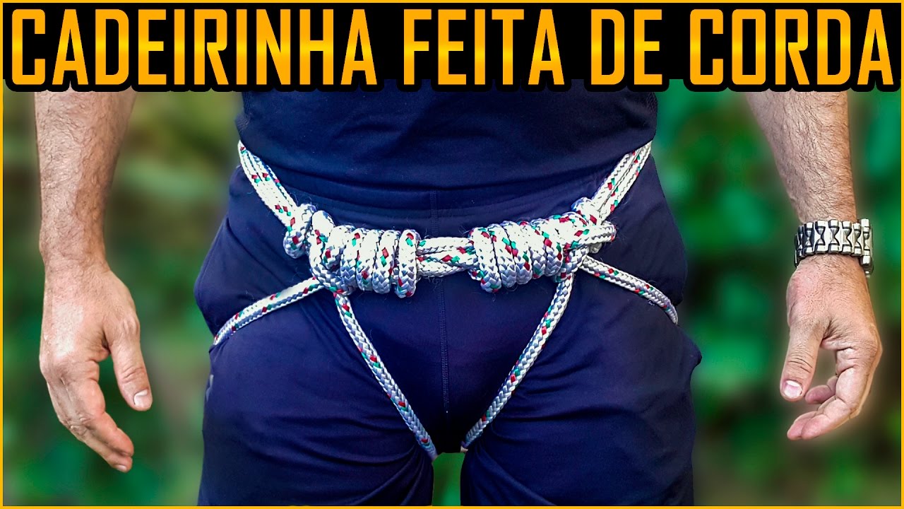 Como Fazer uma Cadeirinha para Rapel com Corda (Arnês AFL)