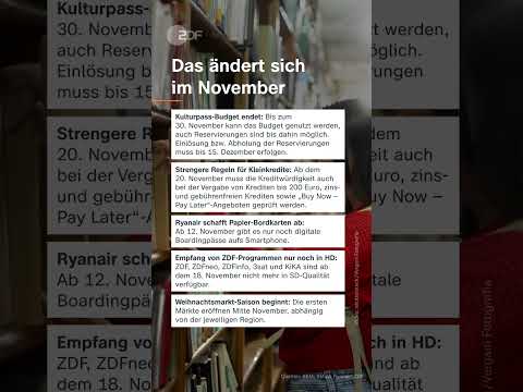 Das ändert sich im November | #Short #Shorts #november