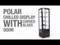 Video: Vitrina frigorífica vertical con puerta curva 235L. Polar DP289