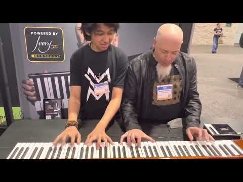 Justin Lee Schultz and @JordanRudessKeys  jamming at NAMM 2022 #namm2022